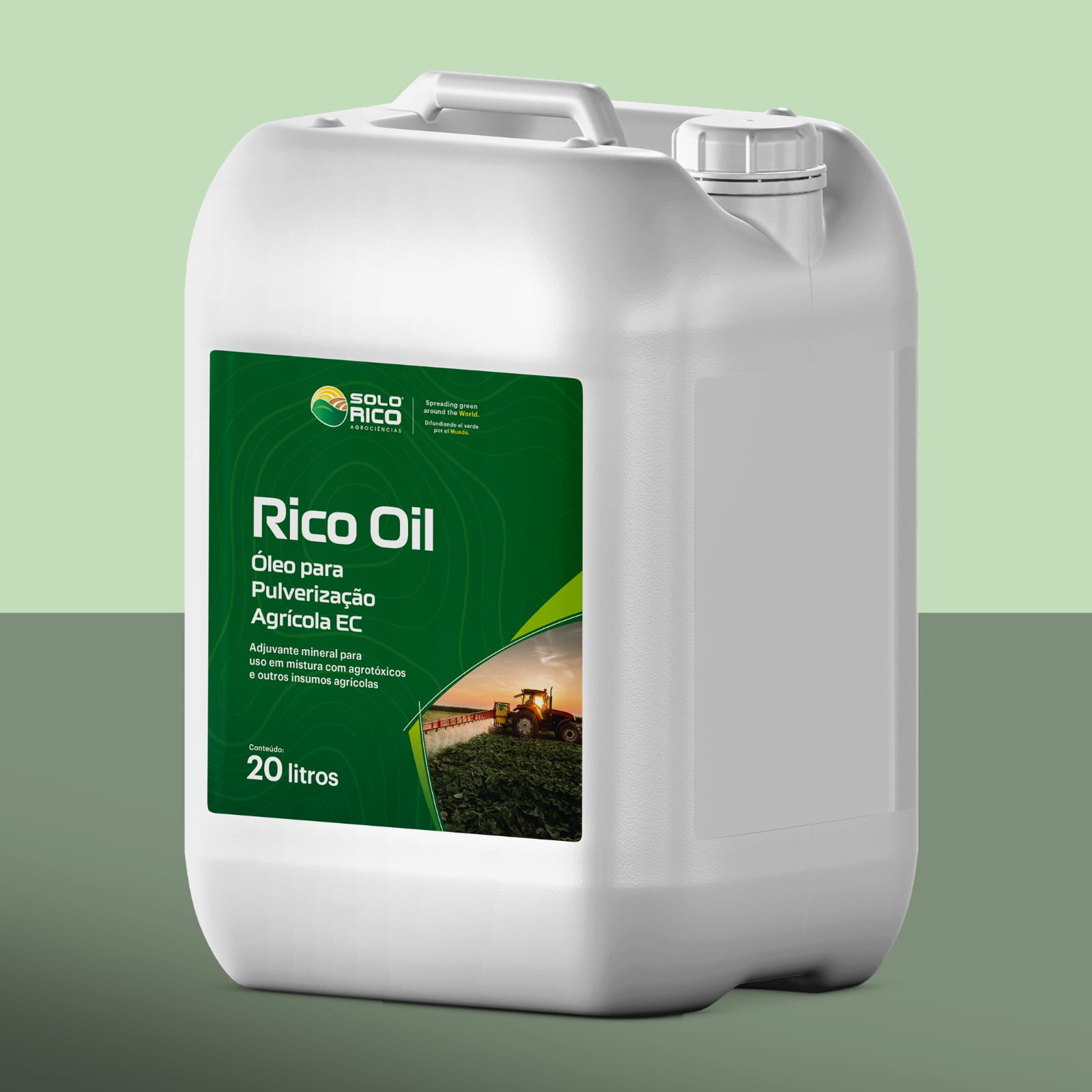 Rico Oil 20 litros canister mockup Solo Rico