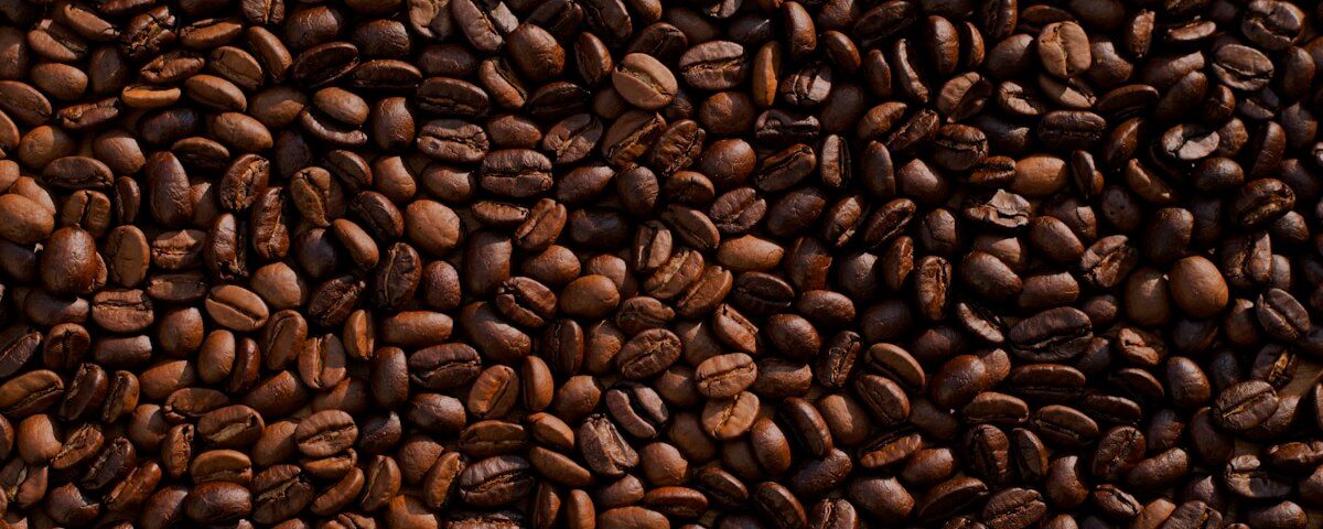 Arabica green coffee beans from Brazil close-up