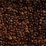 Arabica green coffee beans from Brazil close-up